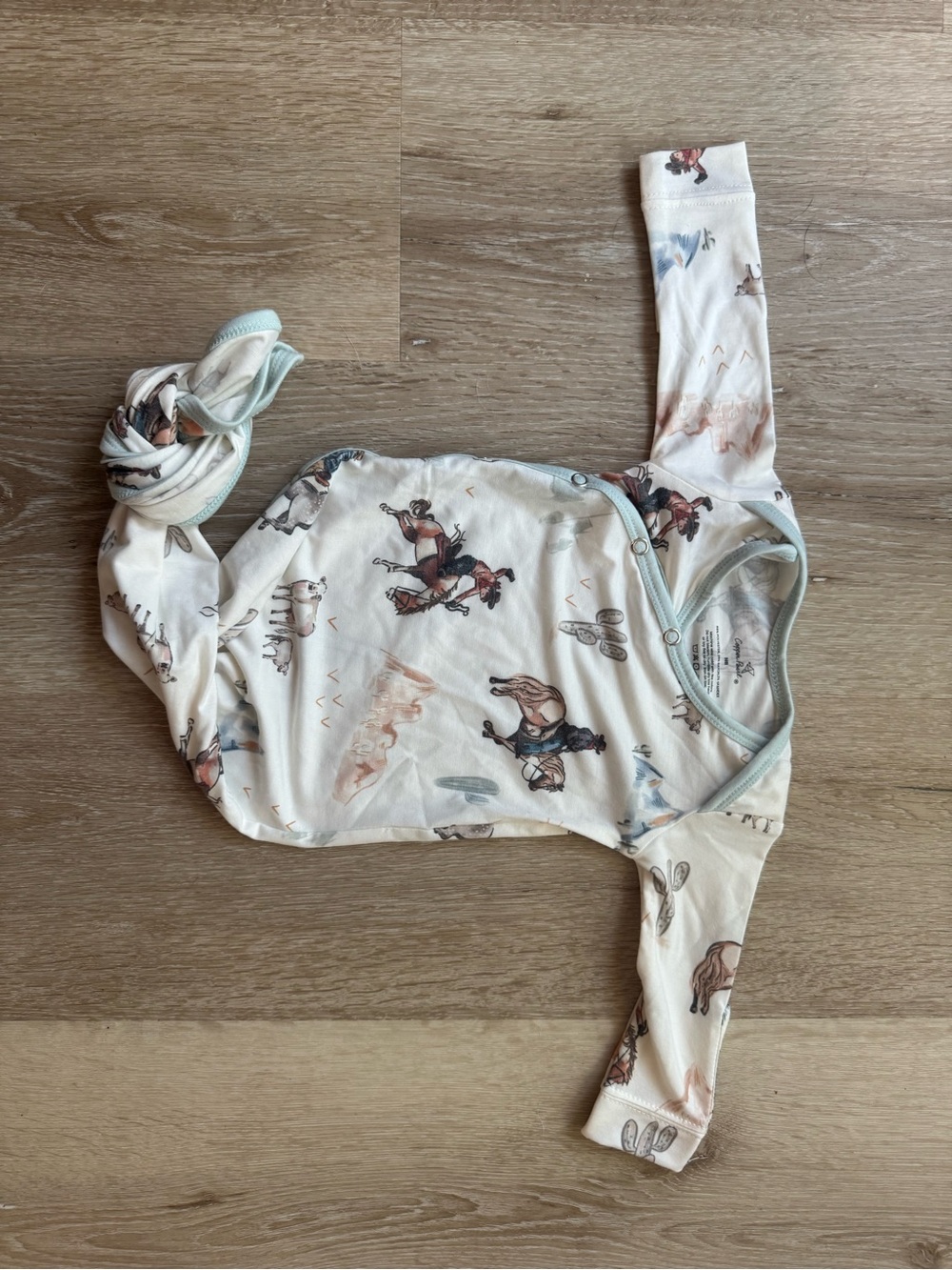 Copper Pearl Newborn Boone Knotted Gown